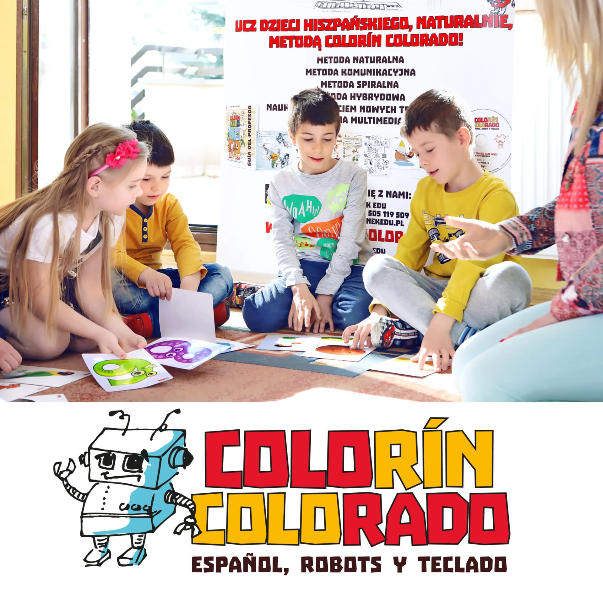 Dzieci uczące się hiszpańskiego metodą Colorín Colorado